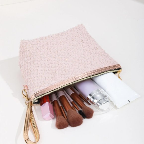 Pink Zippered Makeup Bag - Picture 5 of 7